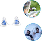 Reusable Silicone Noise Reduction Ear Protection Lightweight for Sleeping Concerts Work Bars Construction Sites Blue