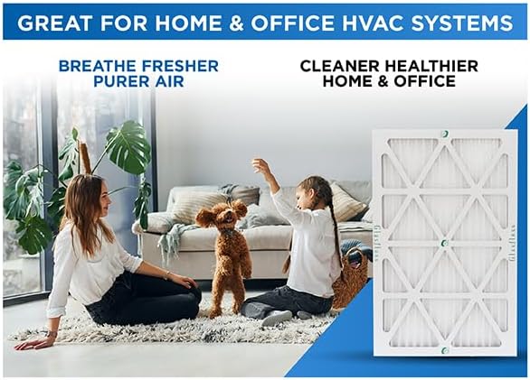 Glasfloss ZL 15x25x1 MERV 10 (FPR 5-6) AC Furnace Air Filters. (Box of 6). Actual Size: 14-1/2 x 24-1/2 x 7/8