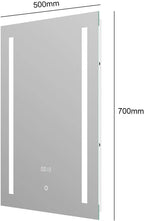 LED Bathroom Mirror with Demister Pad and Touch Switch (70x50)