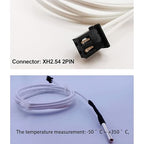 3Pcs 3D Printer HT-NTC100K Thermistor, Ender 3 Thermistor Upgrade NTC 100K 3950 Thermistor Sensor 3x15, XH2.54 2Pin Compatible for Ender 3 v2, Ender 5, CR-10 Series V6 Volcano 3D Printer Hotend,