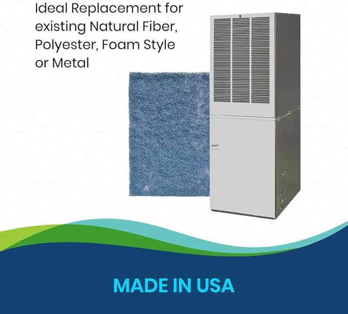 Natural Fiber Hog Hair Furnace Door Filter for Mobile, Manufactured and Modular Homes (20 x 30)