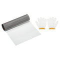 PATIKIL 40" L x 10" W Woven Wire Mesh, 100 Mesh 304 Stainless Steel Air Vent Filter Screen with Gloves for Window Security Vent Cover Filtration Animals Fence