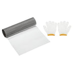 PATIKIL 40" L x 10" W Woven Wire Mesh, 100 Mesh 304 Stainless Steel Air Vent Filter Screen with Gloves for Window Security Vent Cover Filtration Animals Fence