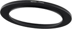 62mm to 77mm Step-up Adapter Rings Filter Adapter Black Metal Step Down Filter Ring Adapter Compatible with All Brand UV CPL ND Camera Lens Filter Stepping Rings (62mm-77mm)