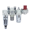 1pc Air Combination Air Filter + Regulator + Lubricator + Valve AC AC40 AC40-03C/04C/03D/04D/03CE/04CE/03DE/04DE/04E-V-B(AC40-03DE-V-B)