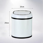 Portable Rechargeable Creative Intelligent Sensor Trash Can Household Electric Fashion Living Room Bathroom Trash Can Can Recycler (Size : B:35 * 25CM) (A:29 * 25CM)