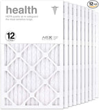 AIRx Filters 14x25x1 Air Filter MERV 13 Pleated HVAC AC Furnace Air Filter, Health 12-Pack, Made in the USA