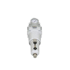 PneumaticPlus SAW600-N10BG-MEP Compressed Air Filter Regulator Piggyback Combo 1" NPT - Metal Bowl, Manual Drain, Bracket, Gauge