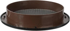 Black 6" Inch Round Ventilation Grille with Insect mesh. (Duct 6Ø / Grille 7Ø) Ventilation Applications. Indoor and Outdoor Soffit Vent Cover. Available 4 Sizes / 4 Colors.