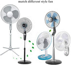 2 Pack - 18" Fan Safety Protection Cover,Kid Children Baby Finger Protect Fan Net Guard,Washable Pedestal Fans Dustproof Covers,Summer Fans Safety Dust Covers,Perfect for Parents of Toddlers (Black)