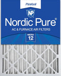 Nordic Pure 16x20x4 (Actual Size: 15 1/2 x 19 1/2 x 3 5/8) Pleated MERV 12 Air Filter 1 Pack