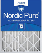 Nordic Pure 16x20x4 (Actual Size: 15 1/2 x 19 1/2 x 3 5/8) Pleated MERV 12 Air Filter 1 Pack