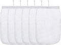 ALEGI Aquarium Filter Media Bag Extra Fine, Reusable 180 Micron Drawstring Mesh Bags for Activated Carbon (12"*8" (6 Pack))