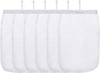 ALEGI Aquarium Filter Media Bag Extra Fine, Reusable 180 Micron Drawstring Mesh Bags for Activated Carbon (12"*8" (6 Pack))