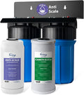 iSpring Anti-Scale Whole House Water Filter System, Reduces up to 99% Chlorine, Odor, and Sediments, 2-Stage Water Descaler and Whole House Water Filter, 1" Inlet/Outlet, Model: WGB21B-DS