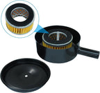 Zorfeter 20mm Threaded 1/2" PT Air Compressor Silencer Intake Noise Muffler Replacement, Air Filter Element Accessories Air Compressor Parts HE014A