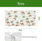 Fluorescent Light Covers for Drop Ceiling Abstract Brown Camels Palm-Trees Magnetic Light Filters, Vintage Deserts Ceiling Shade Filters for Home Classroom Office,2x4 ft,4Packs