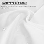 Wood Grain Outdoor Curtains for Patio Claws Animals Wooden White Waterproof Outside Curtains with Grommet Top Weatherproof Curtain for Cabana Pergola Gazebo, 2 Pack, 54" W x 84" L