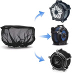 Joyzan Air Filter Protective Cover, Waterproof Universal Cold Intake Cleaner Socker Motorcycle Rain Sock Dustproof Protection Wrap Net Accessories Kit Uniform Micron High Flow Performance Black