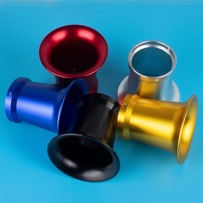 50mm Carburetor Air Filter Trumpet Velocity Stack Funnel CNC Alloy Parts Fit for PE VM 21mm,24mm,26mm,28mm,30mm, for Honda Yamaha Kawasaki ATV Dirt Bike Carb Intake Wind Horn Cup. (blue)