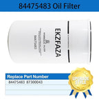 84475483 Hydraulic Oil Filter Replaces 87300043 Compatible with Holland TC18 TC21D TC23DA TC24D TC25 TC26DA TC29 TC30 TC31DA Tractor