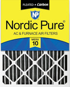 Nordic Pure 18x24x4 (Actual Size: 17 1/2 x 23 3/8 x 3 5/8) Furnace Air Filters MERV 10 Plus Carbon 1 Pack
