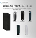 Nispira Carbon Pre-Filter 4 Sheet Compatible with Air Purifier FLT5000, AC5000, AC5250PT, AC5000E, AC5350B, AC5300B
