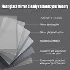 Bathroom Mirror with LED Lights, Backlit Illuminated Bathroom Mirror Wall Mounted Multifunction Vanity Mirror with 3 LED Light Color Dimmable and Demister Pad,(A,H75*W100CM/H29.5*W39.3IN)