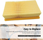 VF130H HEPA Filter Compatible with Bosch VAC090A VAC090B VAC140A VAC140B Dust Extractors, Pack of 1, for Dry-Vacuuming Only