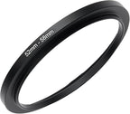 52mm to 58mm Step-up Adapter Rings Filter Adapter Black Metal Step Down Filter Ring Adapter Compatible with All Brand UV CPL ND Camera Lens Filter Stepping Rings (52mm-58mm)