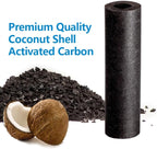 3 Stage RO Water Filter Replacement Set - Sediment + GAC + CTO Post Carbon, 3 filters in a Set fit most 10“ RO water system, 10x2.5 inch, natural Cocoanut active charcoal filters