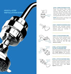 AquaBliss High Output Revitalizing Shower Filter - Reduces Dry Itchy Skin, Dandruff, Eczema, and Dramatically Improves The Condition of Your Skin, Hair and Nails - Brushed Nickel (SF100-BN)