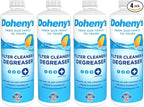 Doheny's Pool Filter Cleaner Degreaser | 100% Professional-Grade | Prevents Sand Bed Channeling & Cleanses Your Filter | Ideal For Cleaning Sand, D.E. & Cartridge Filters | Set Of (4) - 1 QT Bottles