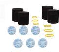 6 pack 90107 dry filter,6 Pack Retaining Bands,4Pack 90585 Shop vac Foam Sleeve Filter Replacements for Most Shop vac Wet/Dry Vacuum Cleaners 5 Gallon and Above-16Pack