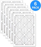 AIRx DUST 14x20x1 MERV 8 Pleated Air Filter - Made in the USA - Box of 6