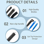Dryer Vent Brush and Refrigerator Coil Cleaning Brush - Professional Appliance Cleaning Brush Set Dryer Vent Brush Kit with Long Handle for Lint Trap, Condenser, Radiator,grout brush for Deep Cleaning