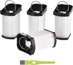 4 Pack Replacement Vacuum Filter for Shark WANDVAC POWER PET WV401BL WV401PK WV403BR WV410BL WV410GN WV410PR Cordless Handheld Vacuum, Fabric Filter Compare to Part # XFFWV400