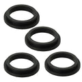 4PCS 45mm (1.77") Multi-Shape Silicone Sealing Gaskets - Convex/L/O-Shaped Washers for Kitchen Sink Drain & Inclined Sliding Joints