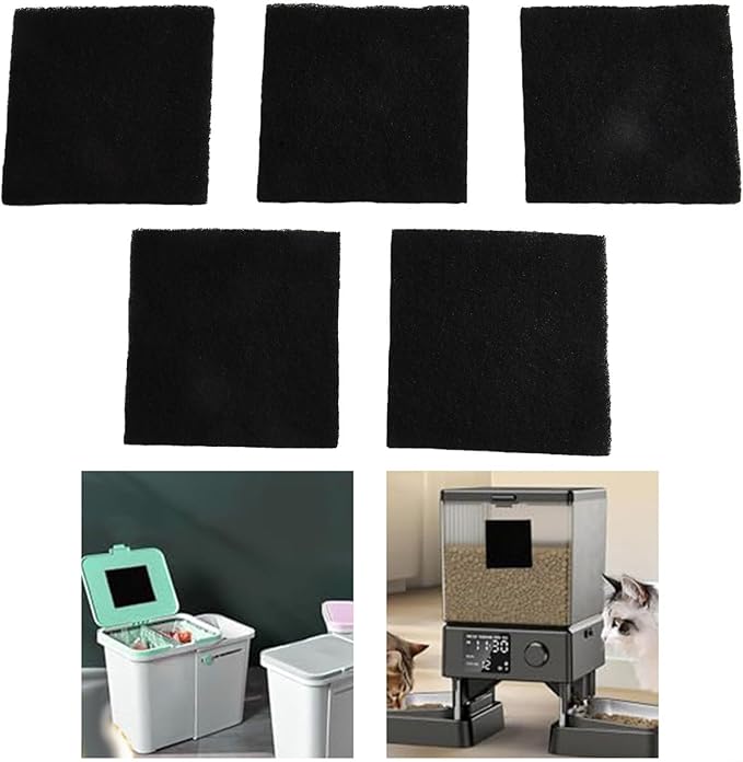 5 Count Activated Carbon Filters Effective Odour Control Solution for Standard Square For Compost Bins