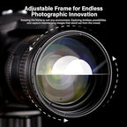 Walking Way 82mm Split Halo FX Prism Lens Filter, Rotating Half-Frame Blur & Halo Effect Filter for Portraits, Creative Photography & Video, Durable Optical Glass