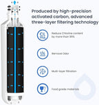 Leave LT1000PC ADQ747935 MDJ64844601 Water Filter, Reduce chlorine, bad taste and odor, Replacement for LG® LT1000P®, ADQ74793501, ADQ74793502, Kenmore 46-9980, Pack of 3