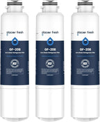 GLACIER FRESH DA29-00020B Refrigerator Water Filter Compatible with Samsung DA29-00020A/B, DA29-00020B-1, HAF-CIN/EXP, 46-9101, RF4267HARS For French Door Fridge Kitchen (3 PACK)