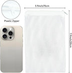 12 Pcs Fish Tanks Filter Media Bags, Aquarium Filter Media Bags with Zipper Reusable for Activated Carbon, Ceramic Rings, Bio Balls, Biological Filtration