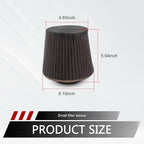 Car Cold Air Intake Filter Dustproof Cover, Universal Cone Protective Cover for High Air Intake Filters (Small)