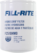 Fill-Rite F2510HM0 10-Micron Water Detecting Fuel Filter – 25 GPM Diesel, Gasoline, B20 Biodiesel & E15 Ethanol Compatible