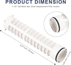1-1/2" 100 Mesh Spin Down Sediment Replacement Water Filter Screen, Spin Down 1 1/2"-100 Sediment Filter Replacement for Rusco Vu Flow filter for Well Water Pump and Sprinkler Irrigation Filter System
