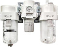 1pc Air Combination Air Filter + Regulator + Lubricator AC AC-B AC40 AC40-03/04-B 03G 04G 03E 04E 03D 04D 03C 04C 03CG 04CG DE(AC40-03DE-B)