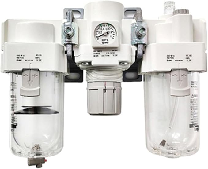 1pc Air Combination Air Filter + Regulator + Lubricator AC AC-B AC40 AC40-03/04-B 03G 04G 03E 04E 03D 04D 03C 04C 03CG 04CG DE(AC40-04D-B)