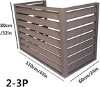 Pool pump covers for outside units, outdoor garbage can enclosures, aluminum outdoor garden air conditioner cover, sturdy and durable, noise-proof, suitable for gardens, balconies, walls ( Color : THR