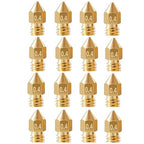 16Pcs Ender 3 Nozzles 0.4mm, MK8 Extruder Nozzles 0.4mm Compatible for Creality Ender 3 v2/Ender 3 Pro/Ender 3 Max/Ender 5 Pro/Ender 3 S1/Ender 3 Neo/CR-10 Series 3D Printer Brass Nozzles,